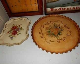 Vintage tole trays