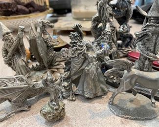 Pewter Miniature wizards
