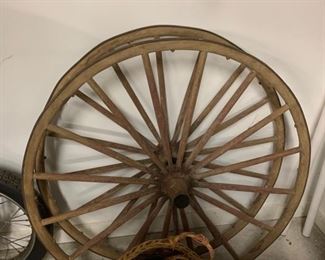 Antique Wagon wheels