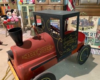 Vintage Casey Jones Cannon Ball Peddle Car