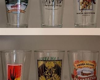 Assorted Brewery Glasses