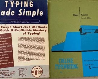 Vintage Typing Books