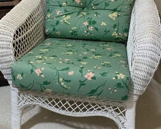 Wicker Chair w Cushions