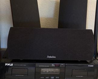 Pyle Double Cassette, 3/5 Definitive Speaker Set