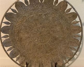 Large Metal Decorative Platter