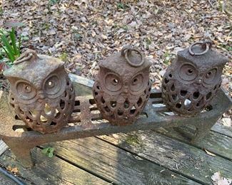 Cast Iron Owls