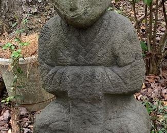 Antique Carved Indigenous Stone Statue from Indonesia (Carved in the 1910's)