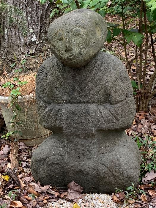 Antique Carved Indigenous Stone Statue from Indonesia (Carved in the 1910's)