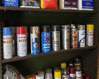 Assorted Paints and Chemicals