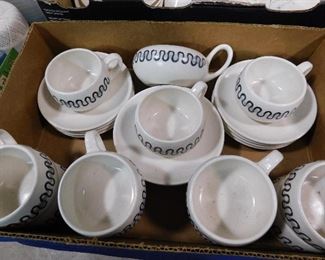 Metlox Poppytrail cups and saucers