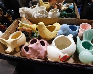 Vintage ceramic planters