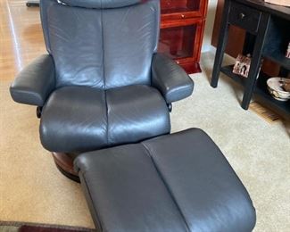 Norwegian made chair and ottoman
