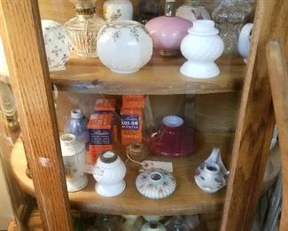 Items in this display case are for sale and also the cabinet