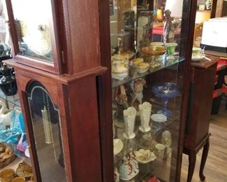 Items in cabinet are for sale but the display cabinet is not for sale.  Thank you