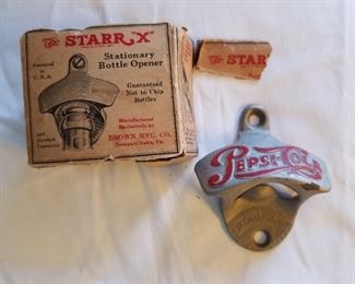 Vintage Starr "X" Stationary Pepsi-Cola Bottle Opener