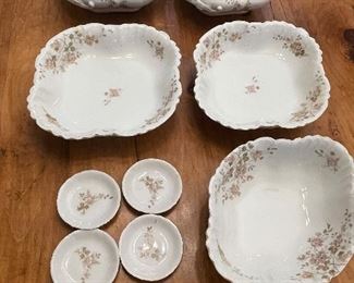 9_____ $995    LS&S Carlsbad - Porcelain china Austria  102 total pieces