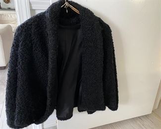 $95 Curl Lamb cape - better in reality than on pics. Sz 4 to 8 