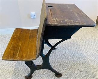 $80 ______Winslow style inkwell school desk