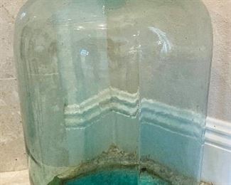 $75    1920's Large glass bottle 