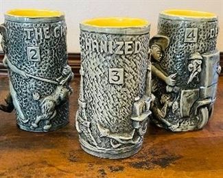Dorothy Kindell Military relief mugs VERY RARE set of 5