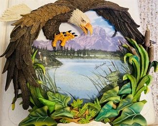$40_____Gene Dieckhower - Four seasons of Eagle by Hamilton - Collection set of 4