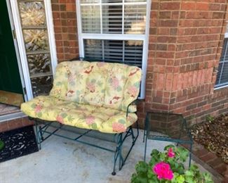 $95 glider and side table 