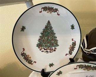 $150_____Johnson Victorian Christmas China - 21 pieces