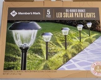 Members Mark Oil Rubbed Bronze LED Solar Path Lights