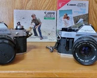 Canon AE1 and AE1 Program Cameras 