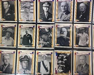 WWII trading cards