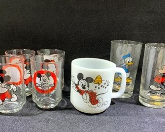 Mickey Mouse Club juice glasses