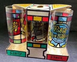Vintage Anchor Hocking 1970’s Party Pack Beer glasses