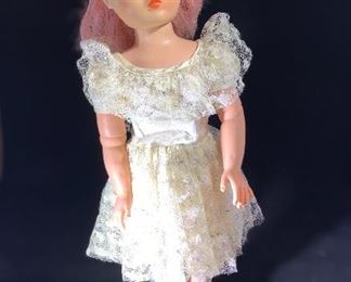 Vintage Ideal 1950’s pink-haired Miss Revlon ballerina doll