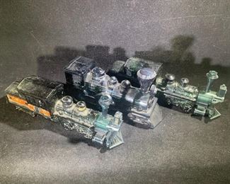 Vintage train Avon bottles