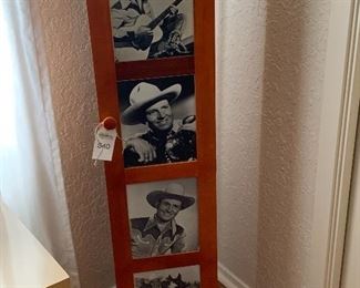 Wooden cabinet with spaces for 4 8x10 photos