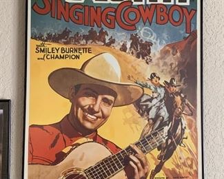 Gene Autry posters and framed memorabilia