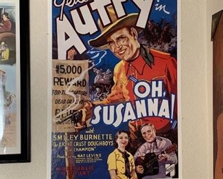 Gene Autry “ Oh Susanna” movie poster