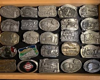 Train belt buckles