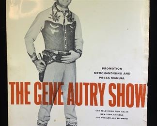The Gene Autry Show promotion, merchandising and press manual from CBS Television Film Sales
