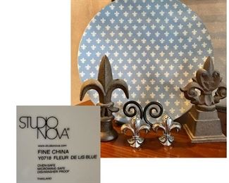 Studio Nova Fleur de Lis plate and more.