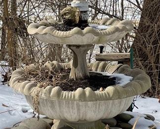 Concrete fountain.