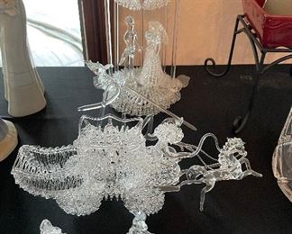 Crystal carriage, wishing well and more.