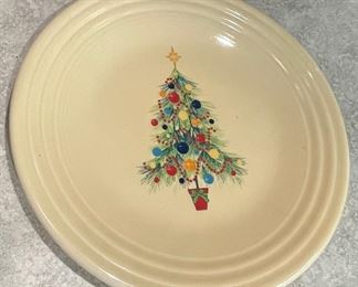 Fiesta Christmas plate. Homer Laughlin.