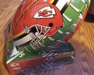 Chiefs Football Shaped Bank Tin, Factory Sealed