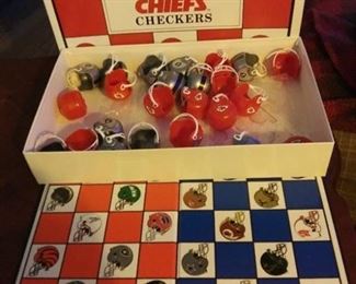 1993 Chiefs Checkers Game, Complete, Raiders vs. Chiefs