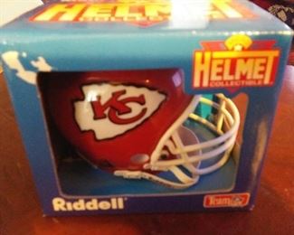 1995 Chiefs Helmet, Riddell Micro Helmet Collectible