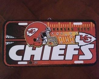 Chiefs Wooden Wall Hanging 10.5 x 5 1/4