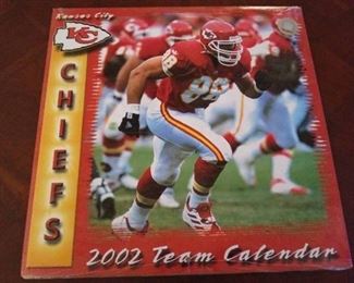 2002 Chiefs Team Calendar, Factory Sealed