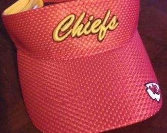 Chiefs Visor, adjustable velcro back