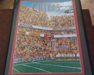 Chiefs Puzzle in Frame, puzzle is 15 x 21 1/4 in.